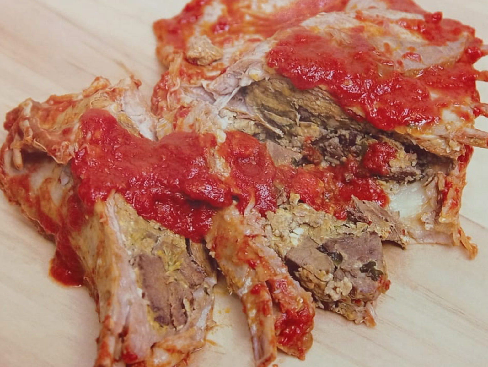 Pancetta di agnello ripiena